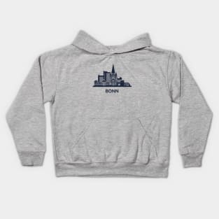 Bonn Skyline Emblem Kids Hoodie